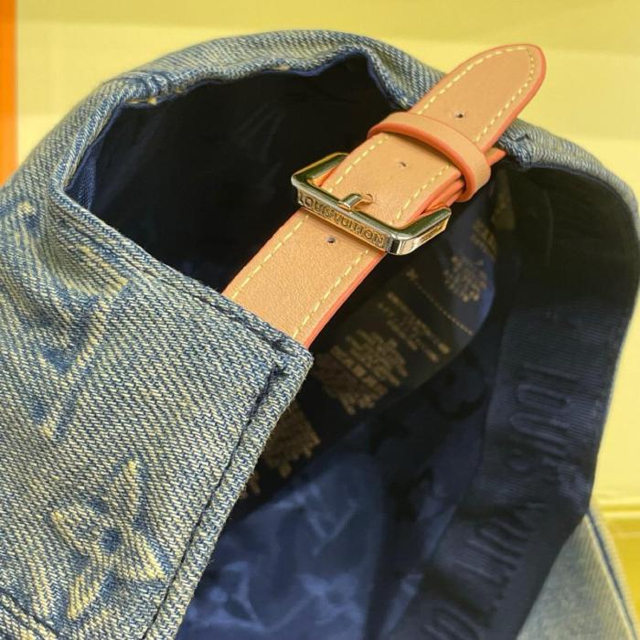 LOUIS VUITTON Monogram Washed Denim Cap