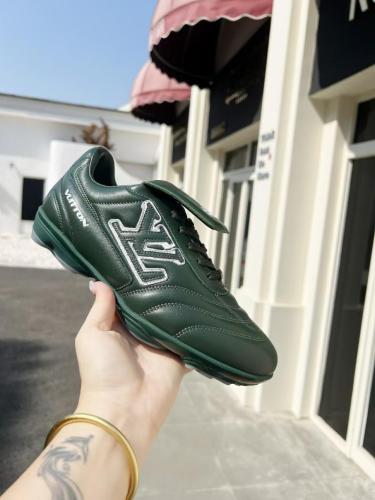 LOUIS VUITTON LV Footprint Soccer Low Top Casual Shoes Men's Green