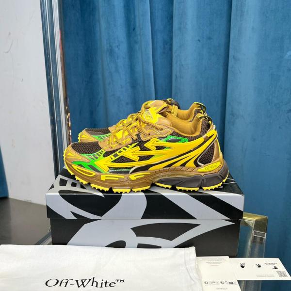 OFF-WHITE Be Right Back Sneakers Brown Colorful