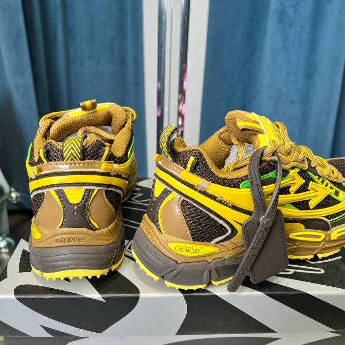 OFF-WHITE Be Right Back Sneakers Brown Colorful