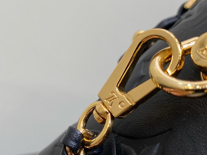 LOUIS VUITTON Vanity Velvety Lambskin Makeup Bag Shoulder Bag Crossbody Bag Handbag Small Size Women's Black M25123 size 19*13*11 cm