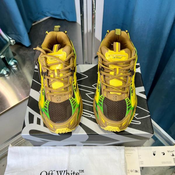 OFF-WHITE Be Right Back Sneakers Brown Colorful