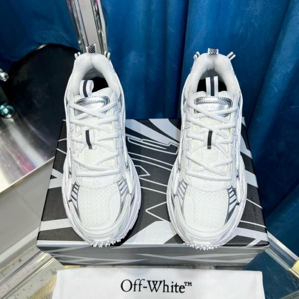 OFF WHITE Be Right Back Lace Up Sneakers White