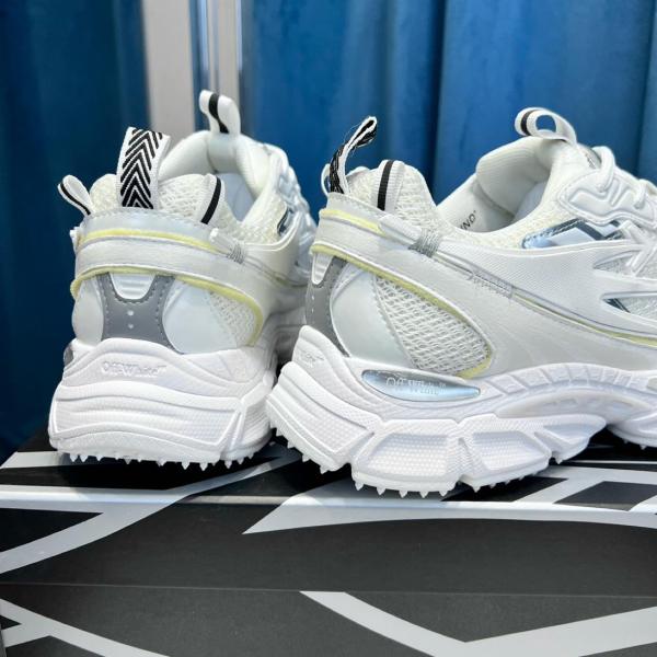 OFF WHITE Be Right Back Lace Up Sneakers White