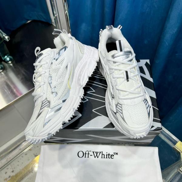 OFF WHITE Be Right Back Lace Up Sneakers White