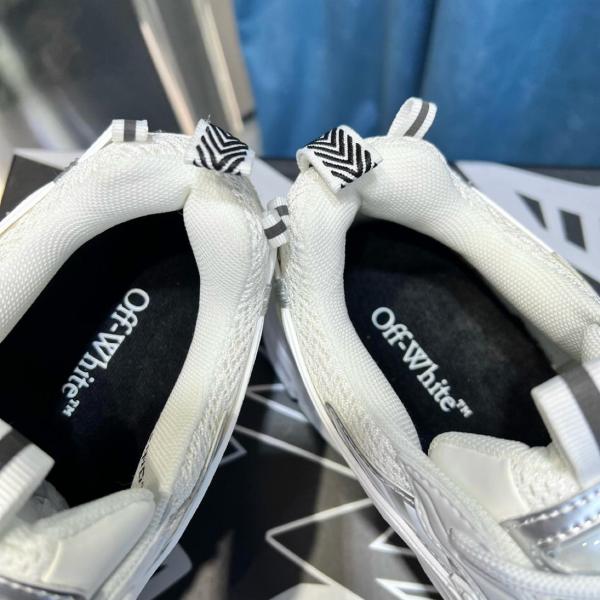 OFF WHITE Be Right Back Lace Up Sneakers White