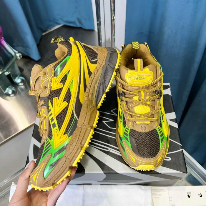 OFF-WHITE Be Right Back Sneakers Brown Colorful