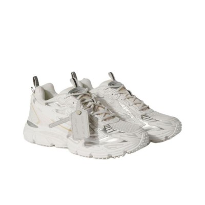 OFF WHITE Be Right Back Lace Up Sneakers White