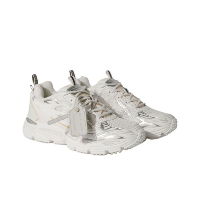 OFF WHITE Be Right Back Lace Up Sneakers White