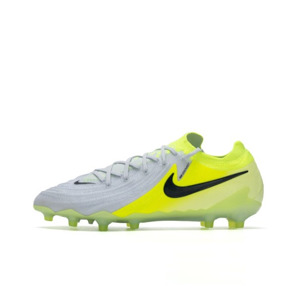 Nike Phantom GX 2 Elite AG Rubber Short Studs Artificial Ground Soccer Shoes Men's Gray Yellow