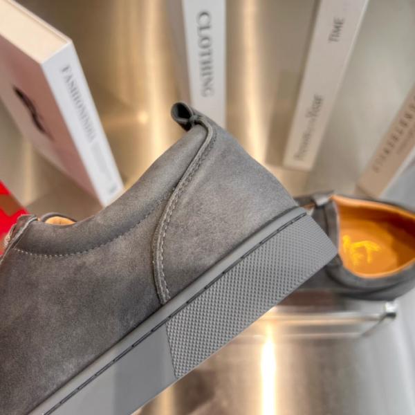 Christian Louboutin Junior Flat Spikes 'Grey'