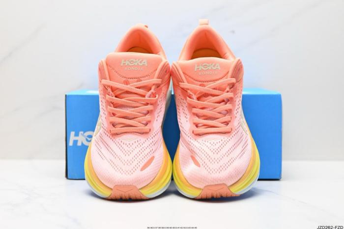Hoka One One Bondi 8 Shell Coral Peach Parfait (Women's)