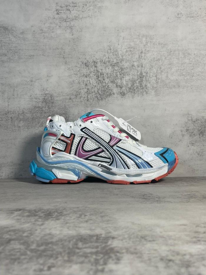Balenciaga Runner Low Top Casual Shoes Women's Blue White