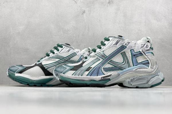 Balenciaga Runner White Green Blue