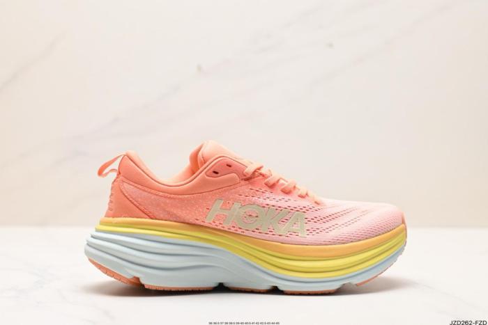 Hoka One One Bondi 8 Shell Coral Peach Parfait (Women's)