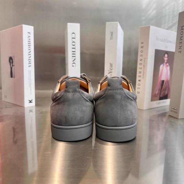 Christian Louboutin Junior Flat Spikes 'Grey'