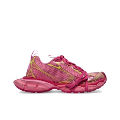 Balenciaga 3XL Lace Up Sneakers Women's Pink