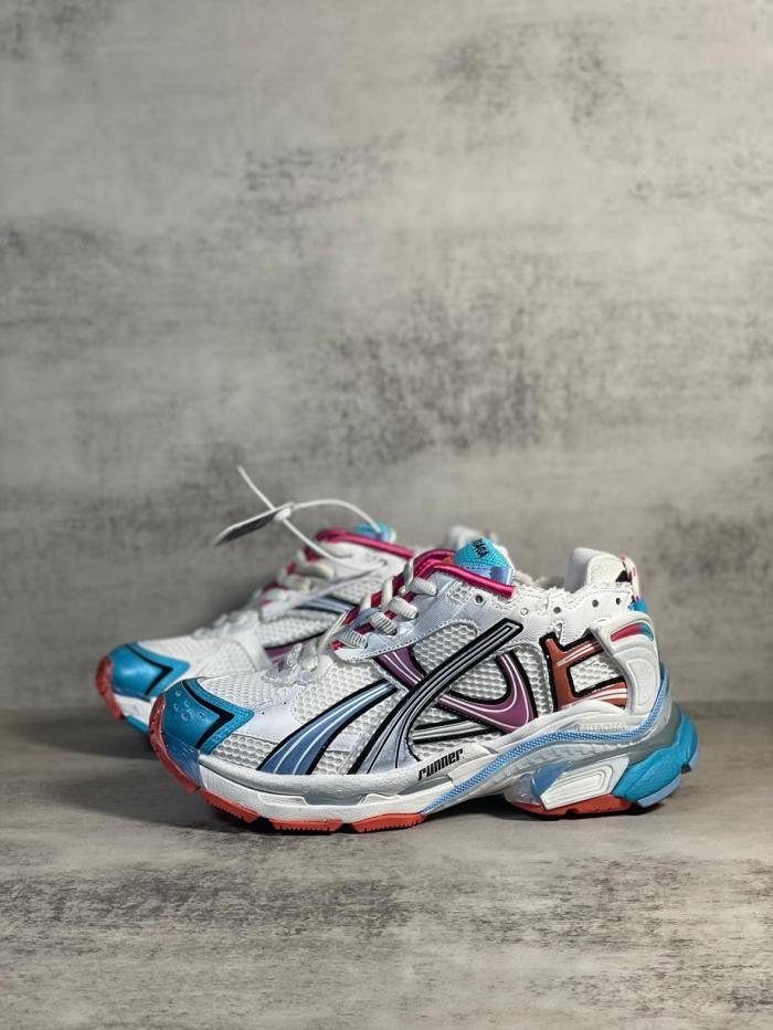 Balenciaga Runner Low Top Casual Shoes Women's Blue White