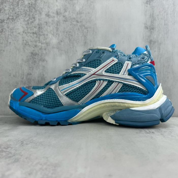 Balenciaga Runner Marathon Low Top Casual Shoes Men's Blue