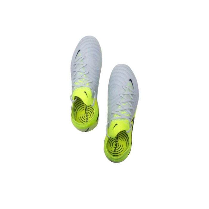 Nike Phantom GX 2 Elite AG Rubber Short Studs Artificial Ground Soccer Shoes Men's Gray Yellow