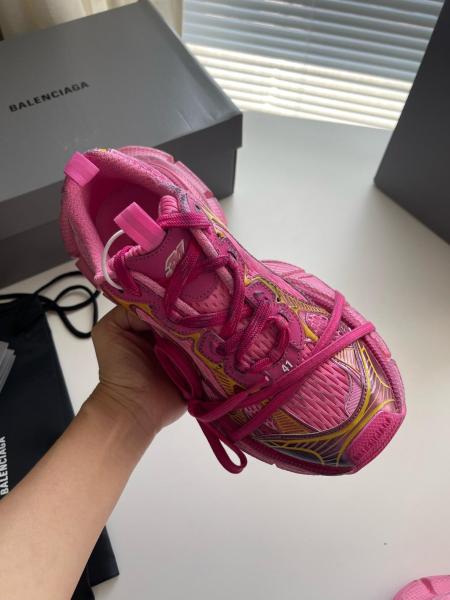 Balenciaga 3XL Lace Up Sneakers Women's Pink