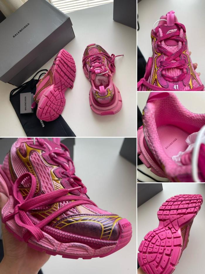 Balenciaga 3XL Lace Up Sneakers Women's Pink