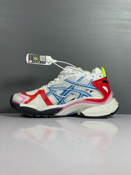 Balenciaga Runner Sneakers 'White Blue Red Mesh And Nylon'