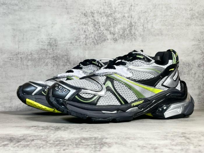 Balenciaga Runner 2 Lace Up Sneakers Silver