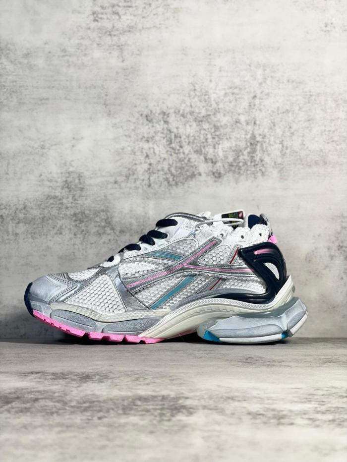 Balenciaga Runner Mesh Panelled Lace Up Sneakers Women's Gray