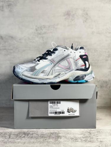 Balenciaga Runner Mesh Panelled Lace Up Sneakers Women's Gray