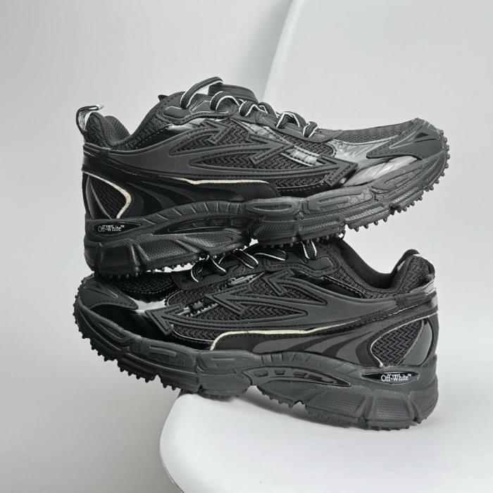 OFF-WHITE Be Right Back Lace Up Sneakers Black