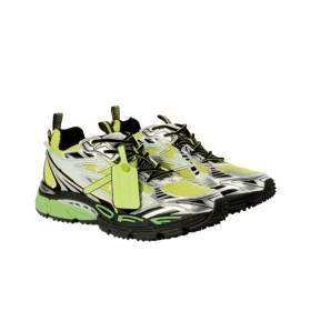 OFF-WHITE Be Right Back Lace Up Sneakers Green