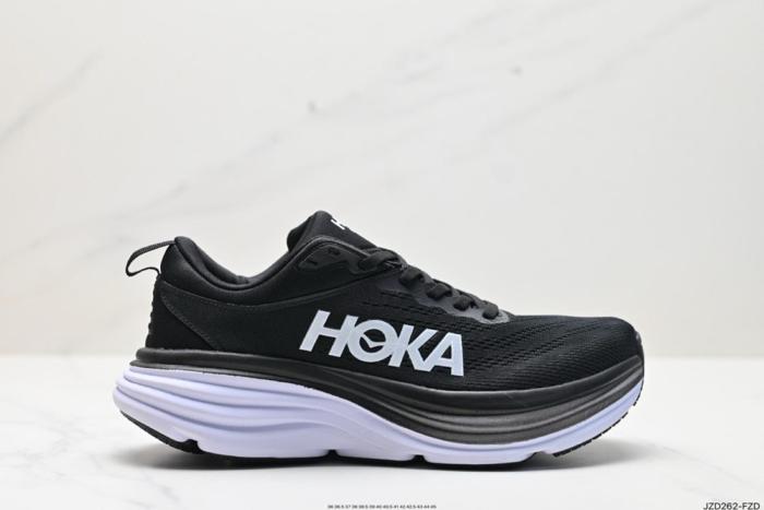 Hoka One One Bondi 8 Black White (Women's)