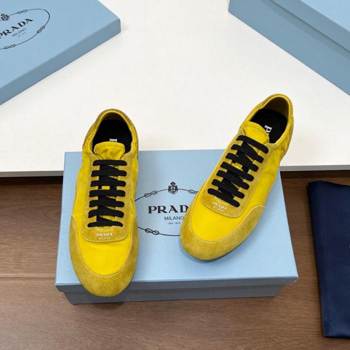 PRADA Collapse Low-Top Casual Shoes Men's Yellow