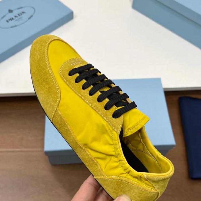 PRADA Collapse Low-Top Casual Shoes Men's Yellow