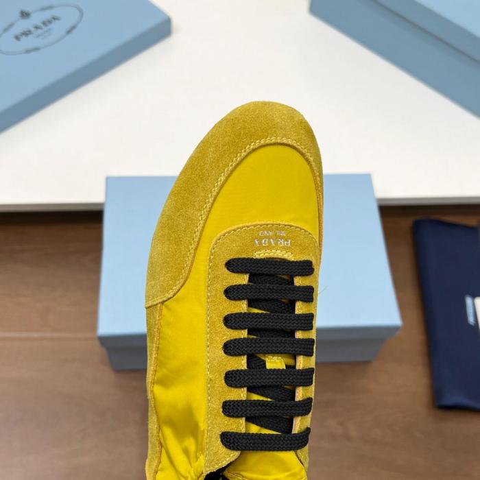 PRADA Collapse Low-Top Casual Shoes Men's Yellow