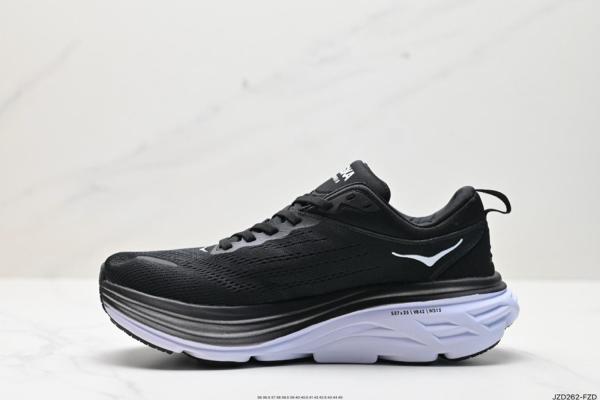 Hoka One One Bondi 8 Black White (Women's)