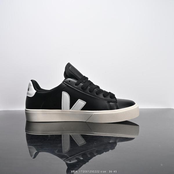 Veja Campo Chromefree Leather Black White