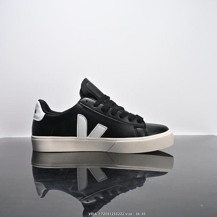 Veja Campo Chromefree Leather Black White