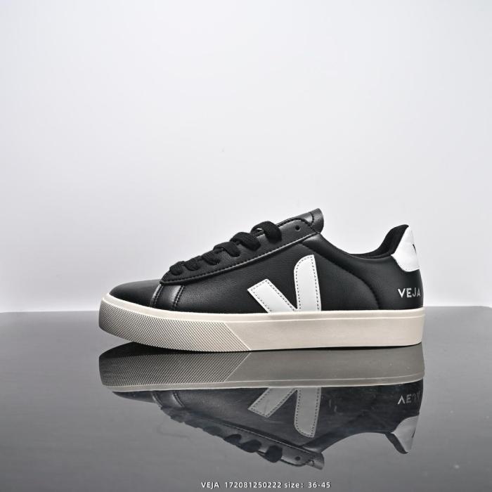 Veja Campo Chromefree Leather Black White
