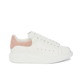 Alexander McQueen Stylish Skateboarding Shoes Women's White Pink