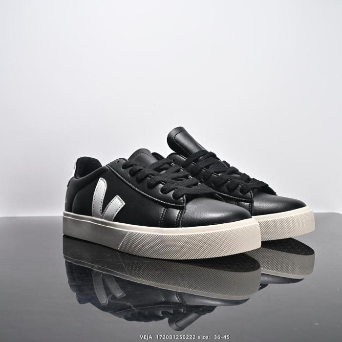 Veja Campo Chromefree Leather Black White