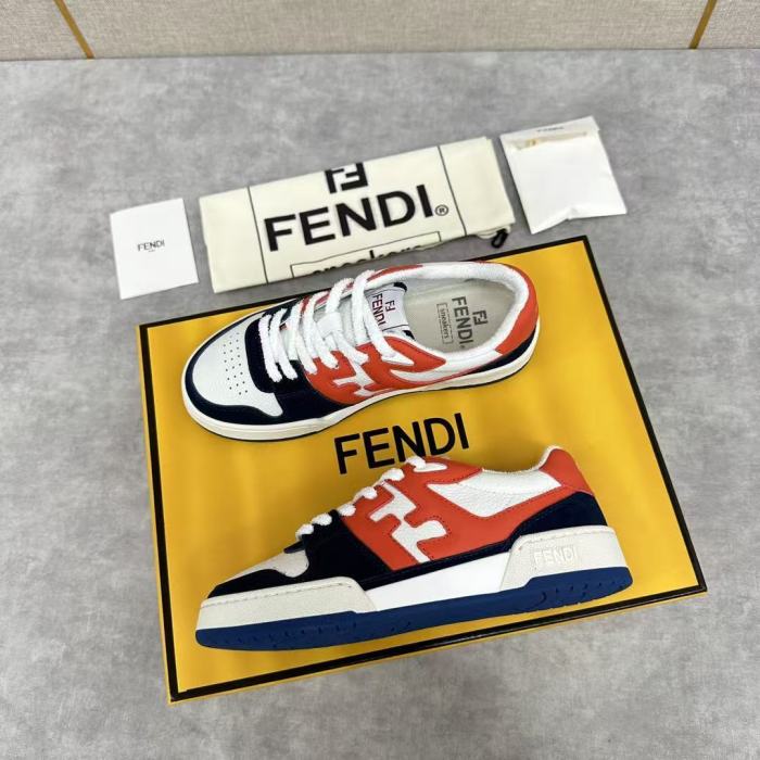 Fendi Match Navy Red Suede (Women's)