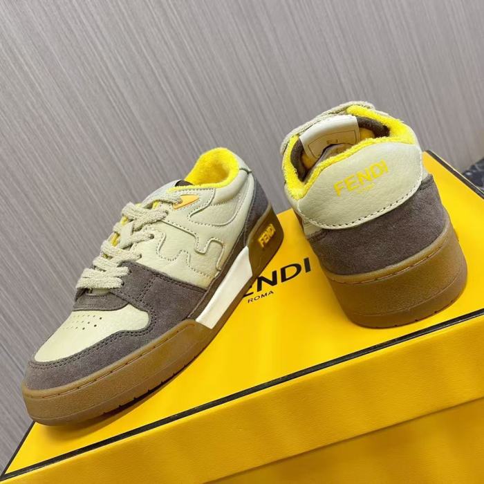 Fendi Match Low Tops Beige Gum Yellow (Women's)
