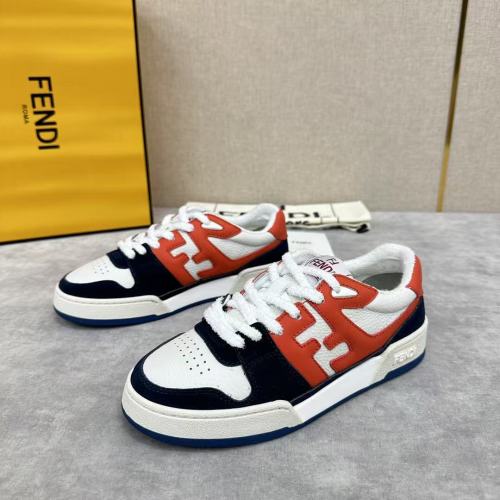 Fendi Match Navy Red Suede (Women's)