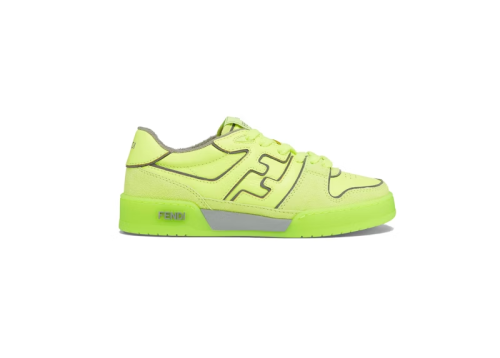 Fendi by Marc Jacobs Match Low-Tops Neon Yellow Leather