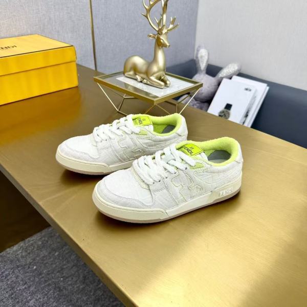 Fendi by Marc Jacobs Match Low-Tops White Canvas