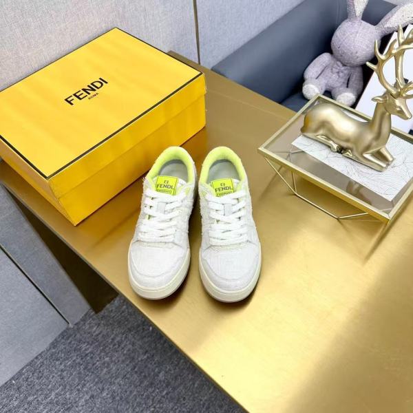 Fendi by Marc Jacobs Match Low-Tops White Canvas