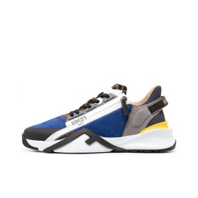 FENDI Flow Wear-Resistant Low-Top Casual Shoes Men's Blue