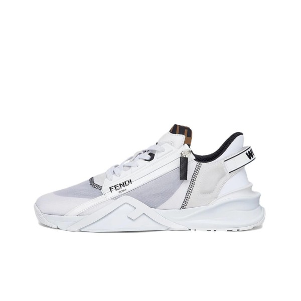 FENDI Nylon Low Top White